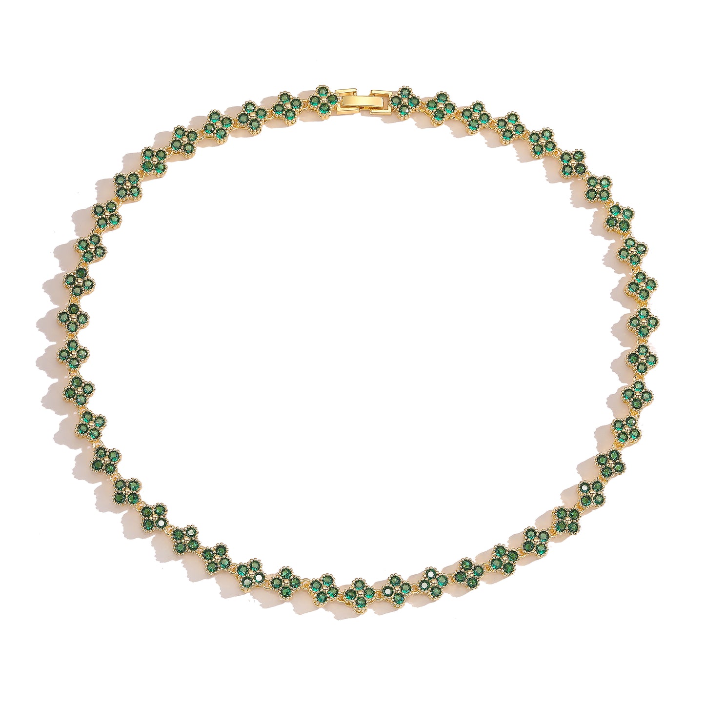 Collar Clover Mini Verde - Ámbar Joyas