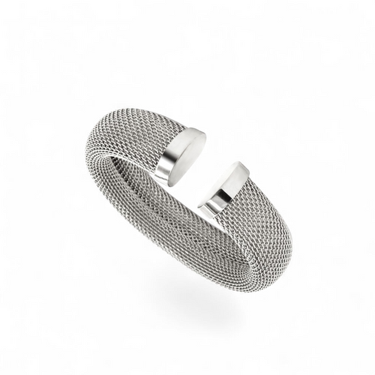 Pulsera Malla Acero Inoxidable - Rodio