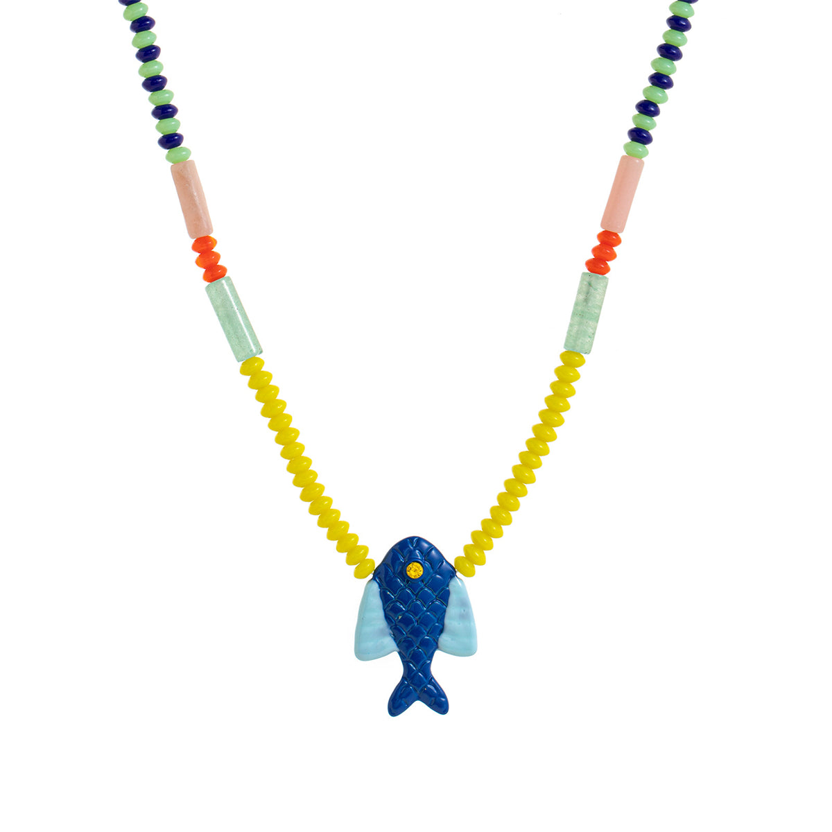 Collar Multicolor Pez Azul