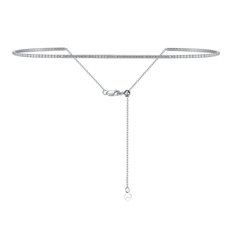 Cadena Ajustable de Moisanitas 2mm (A Pedido)