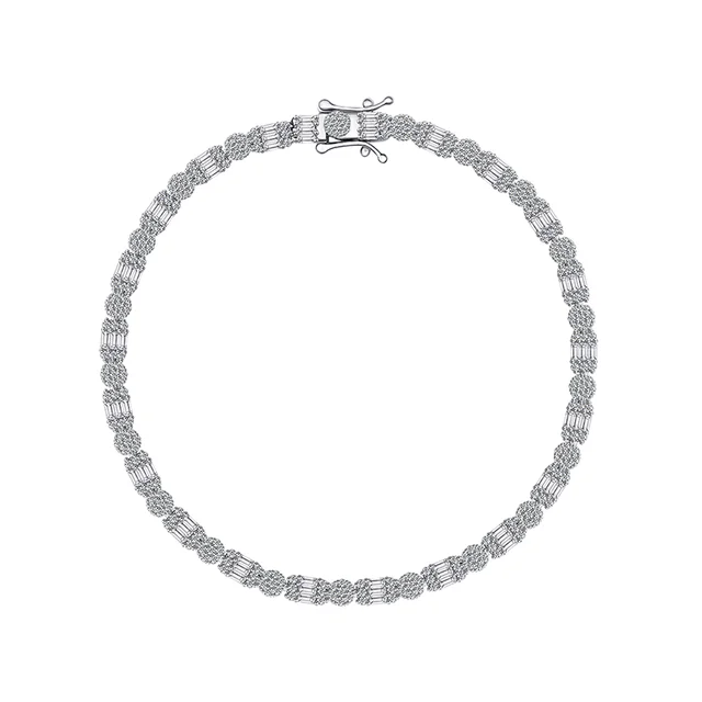 Pulsera Tennis Elegance Plata 925 - Ámbar Joyas