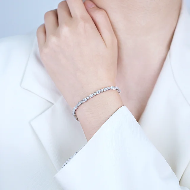 Pulsera Tennis Elegance Plata 925 - Ámbar Joyas