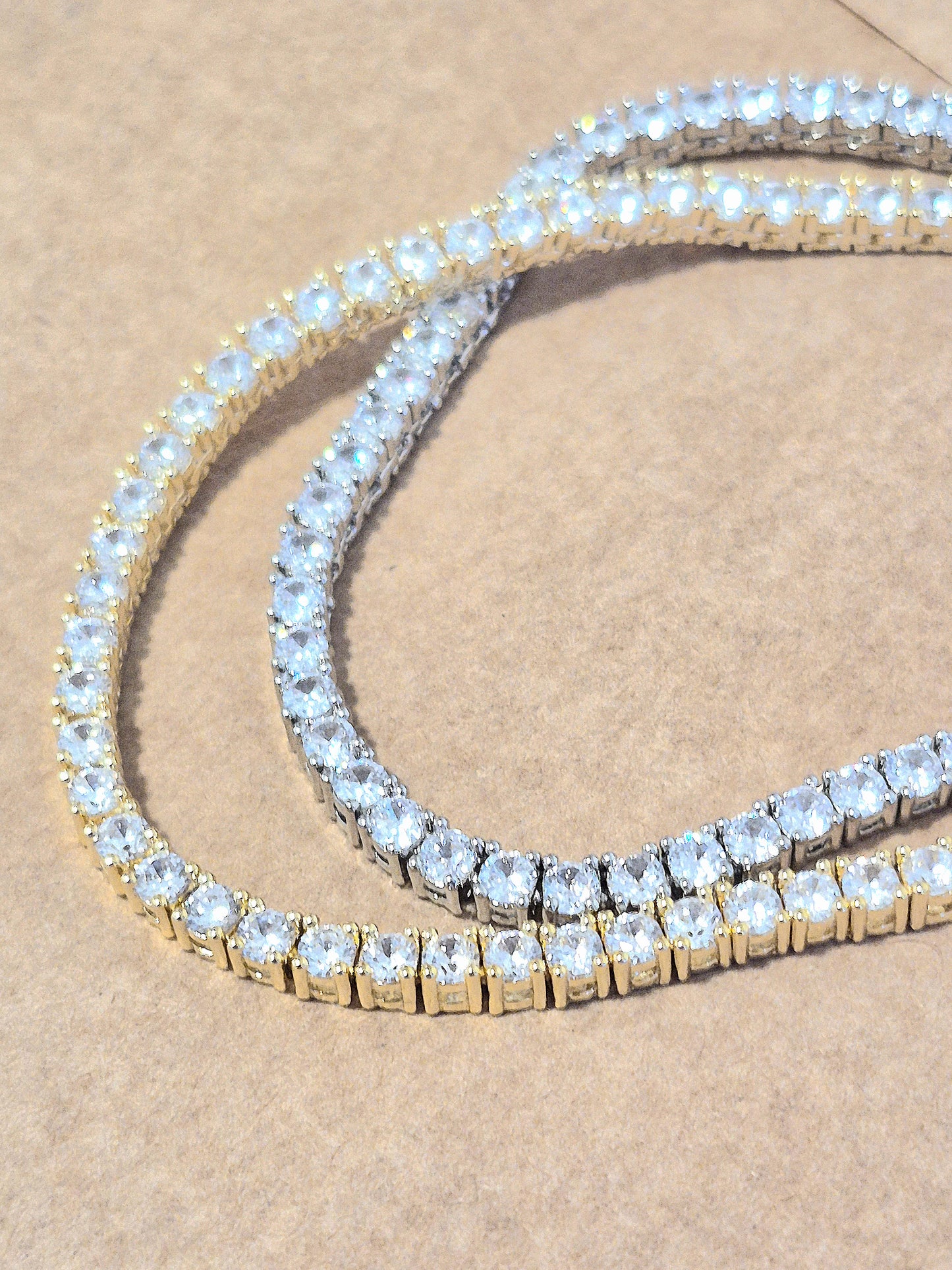 Collar Tennis Circones 3mm (2 Colores)