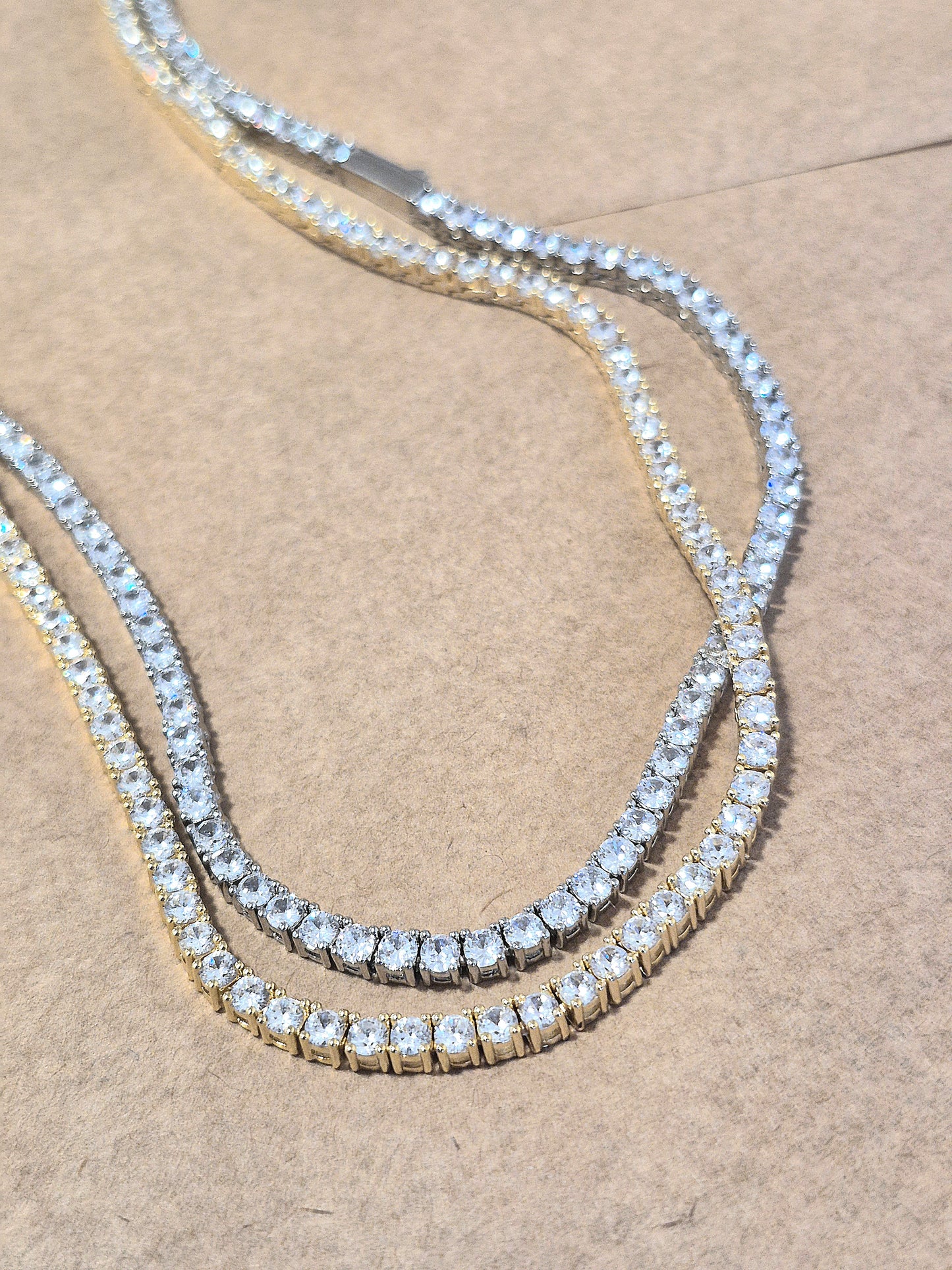 Collar Tennis Circones 3mm (2 Colores)