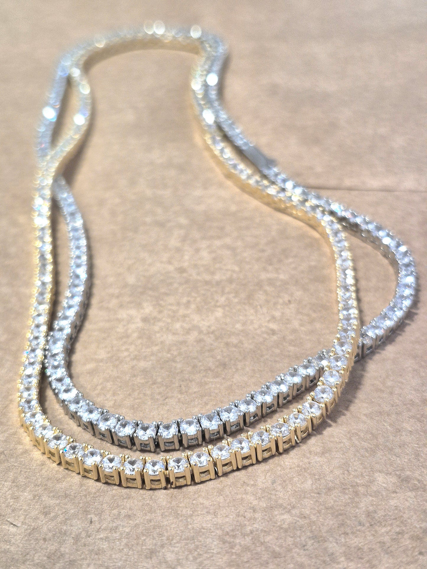 Collar Tennis Circones 3mm (2 Colores)