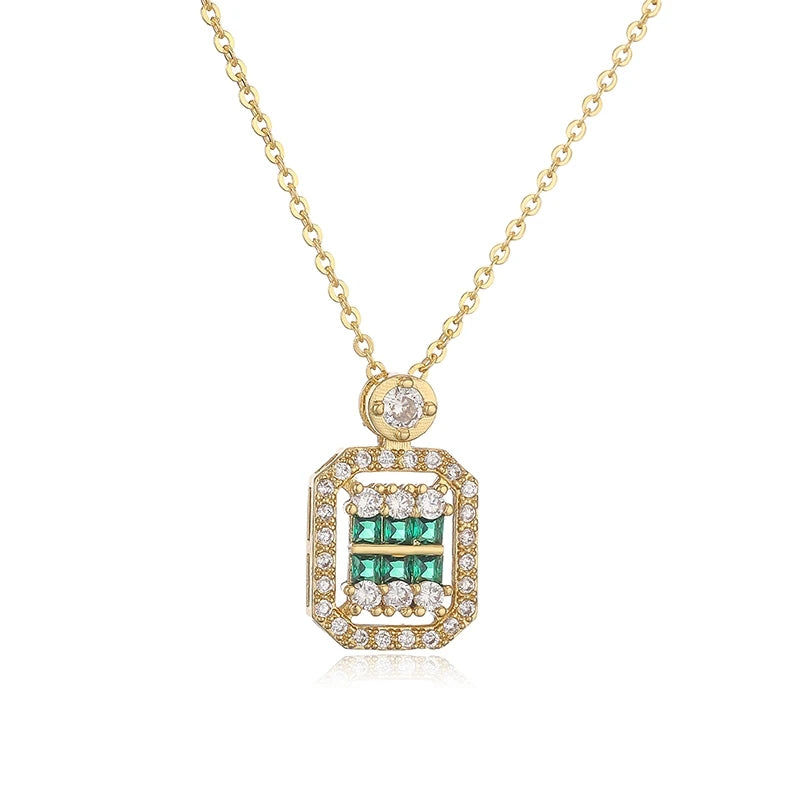 Cadena Dafne Verde Dorado