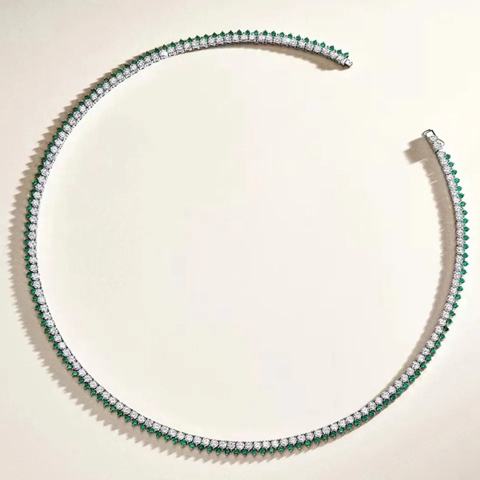 Collar Tennis de Moisanitas (A Pedido) - Ámbar Joyas