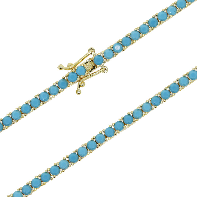 PULSERA TENNIS TURQUESA - Ámbar Joyas