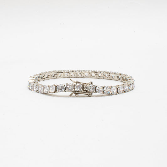 Pulsera Tennis Clásica Circones 4mm – Baño de Platino