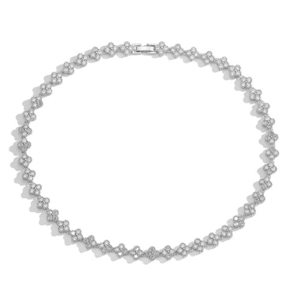 Collar Clover Mini Plateado - Ámbar Joyas
