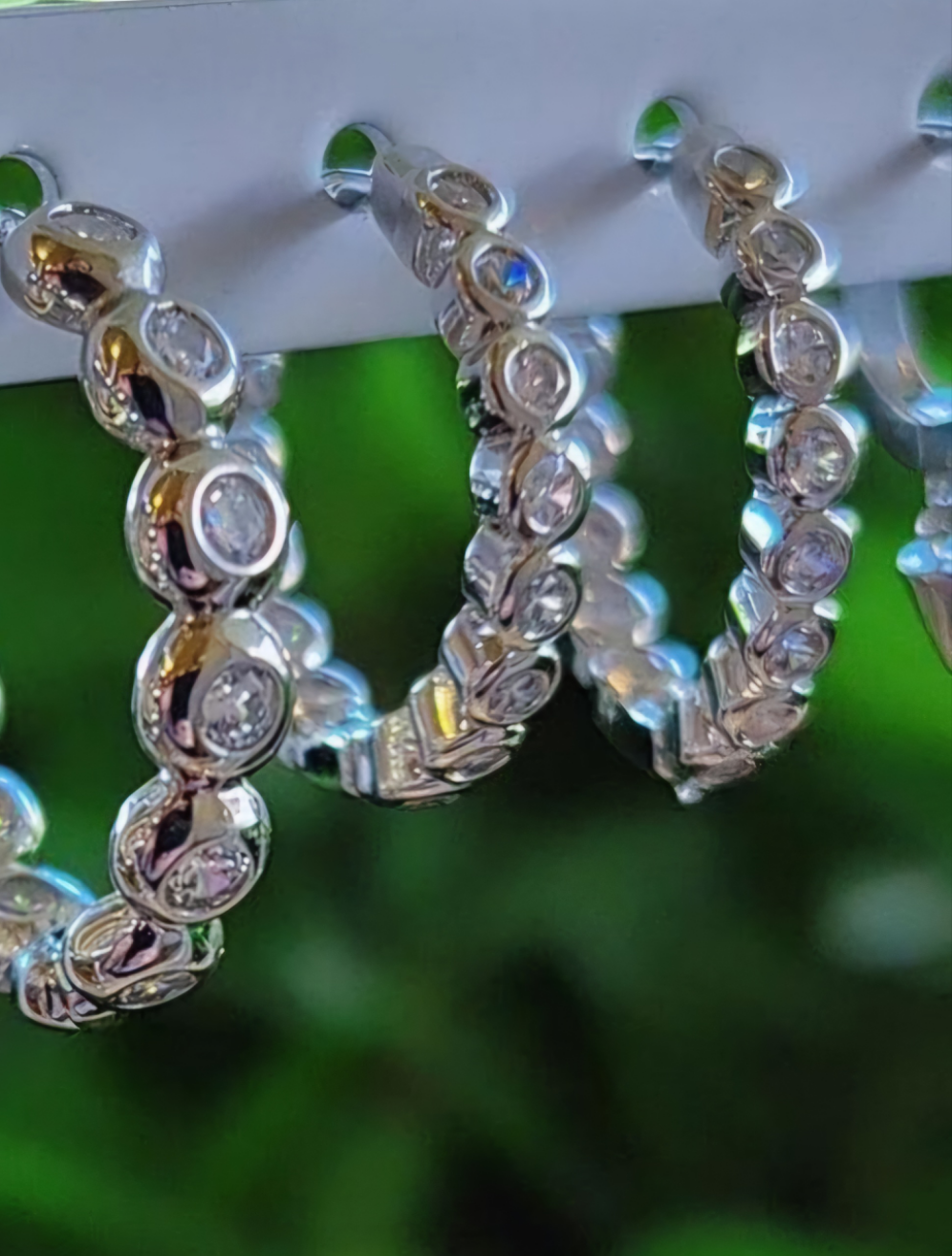 Argollas Circones Bisel Chicas (2 colores)