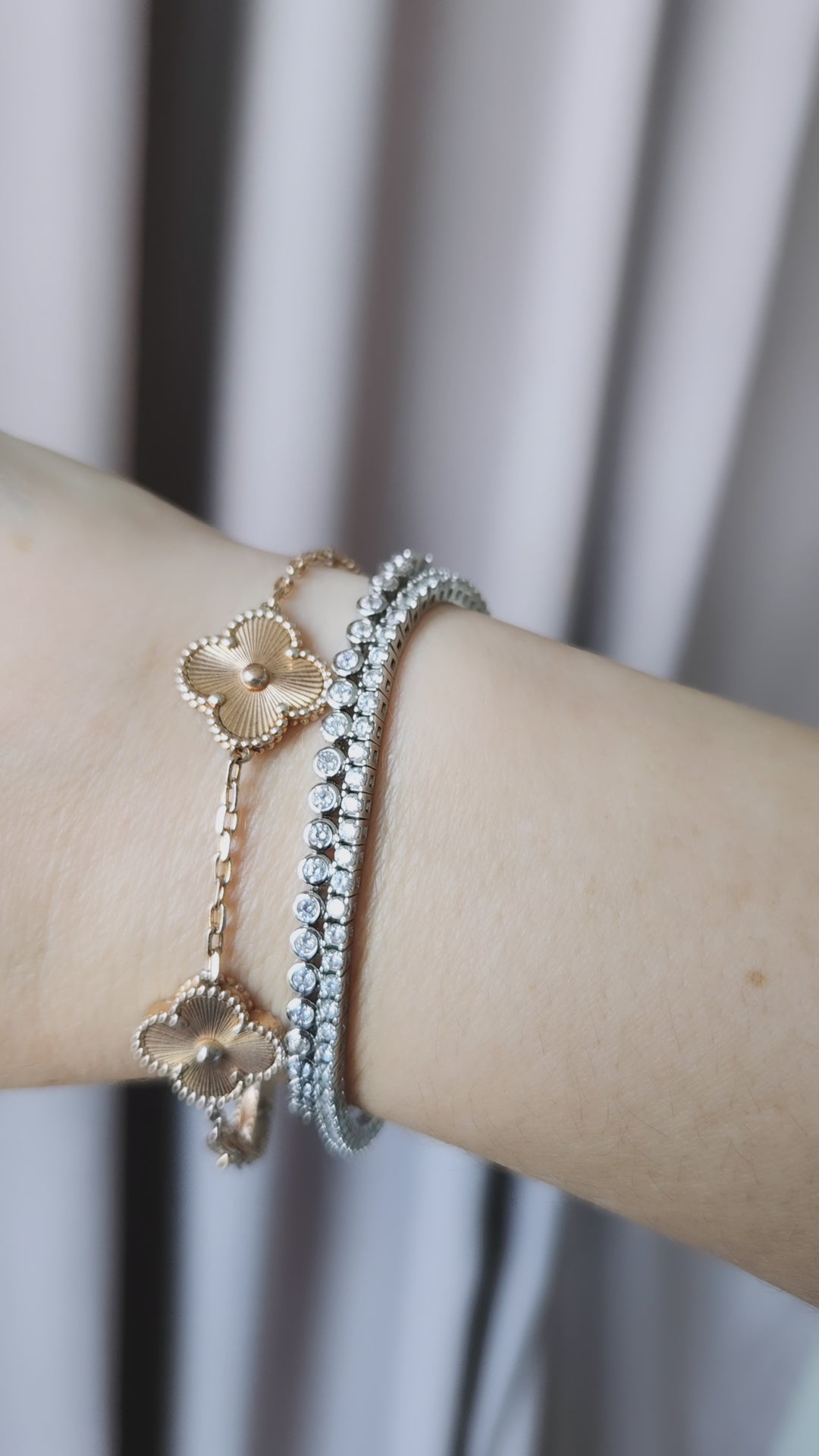 Pulsera Tennis Bezel - Ámbar Joyas