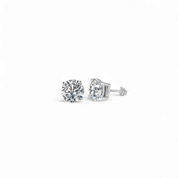 Aros Moissanita 1.0ct – Plata 925