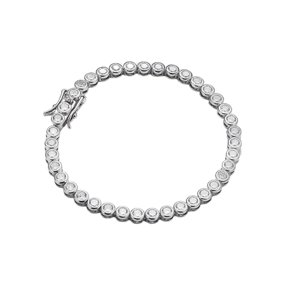 PULSERA TENNIS BEZEL DE MOISANITAS 3MM - Ámbar Joyas