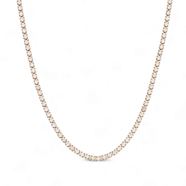 Collar Tennis Circones Acero - Ámbar Joyas