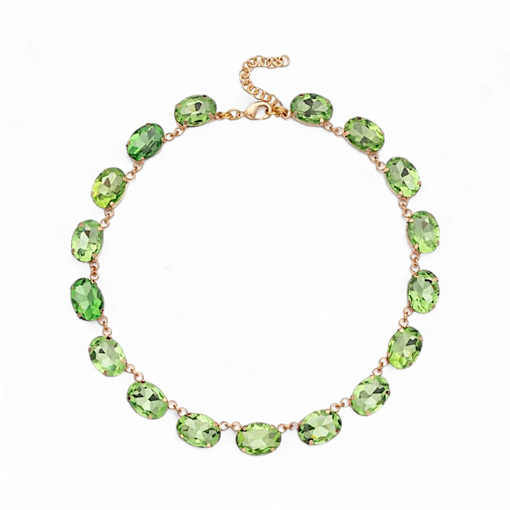 Collar Anna Oval Verde Claro