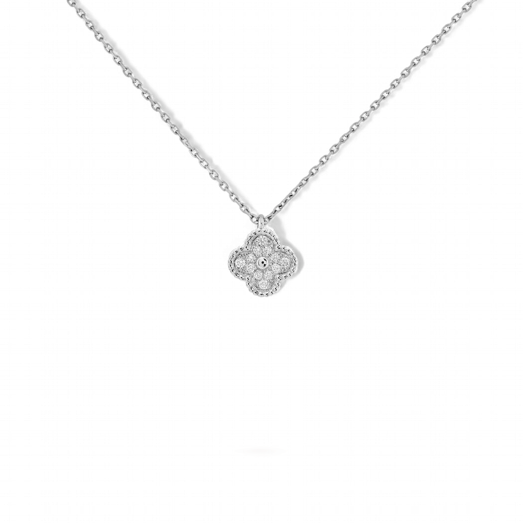 Cadena Sweet Clover Circones Trébol Plata 925