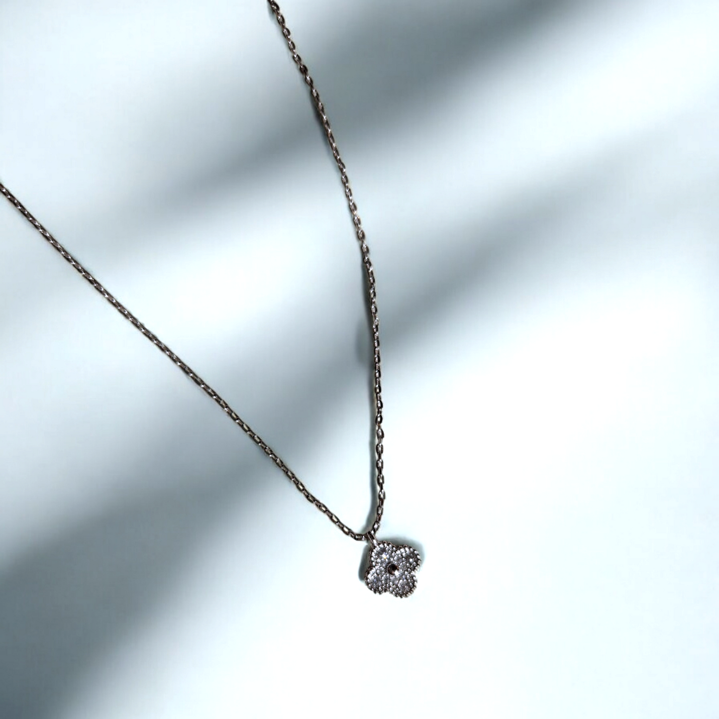 Cadena Sweet Clover Circones Trébol Plata 925