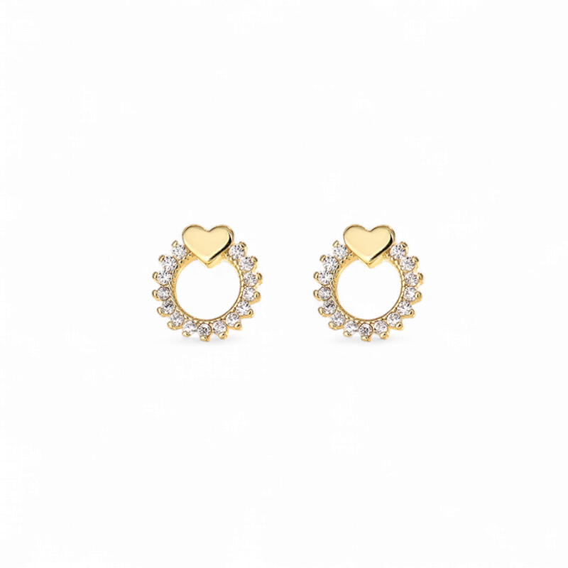 Aros Studs Corazones (2 colores)