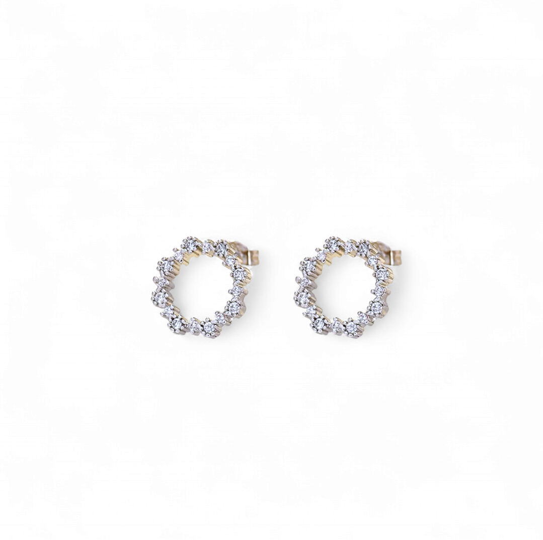 Aros Studs Redondos de Circones (2 colores)