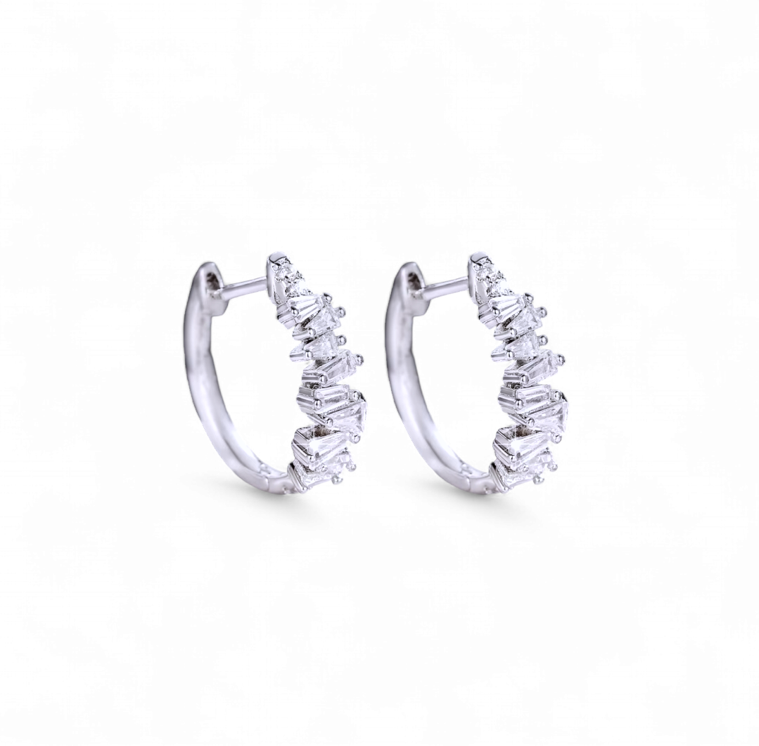 Argollas Circones Baguettes
