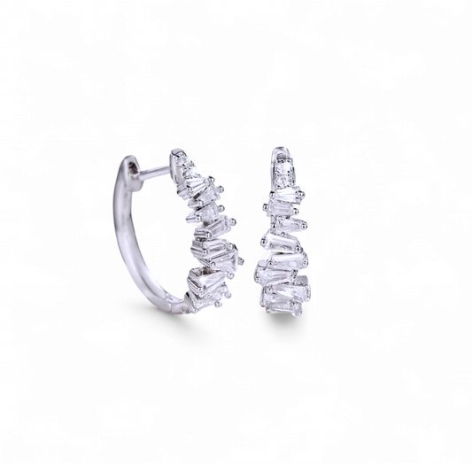 Argollas Circones Baguettes