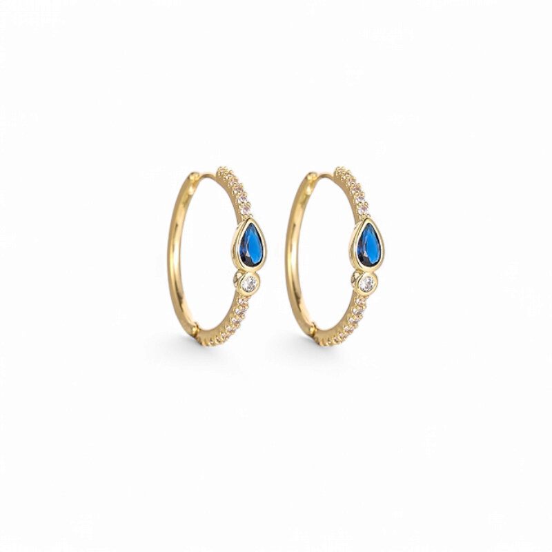 Argollas Gota Azul