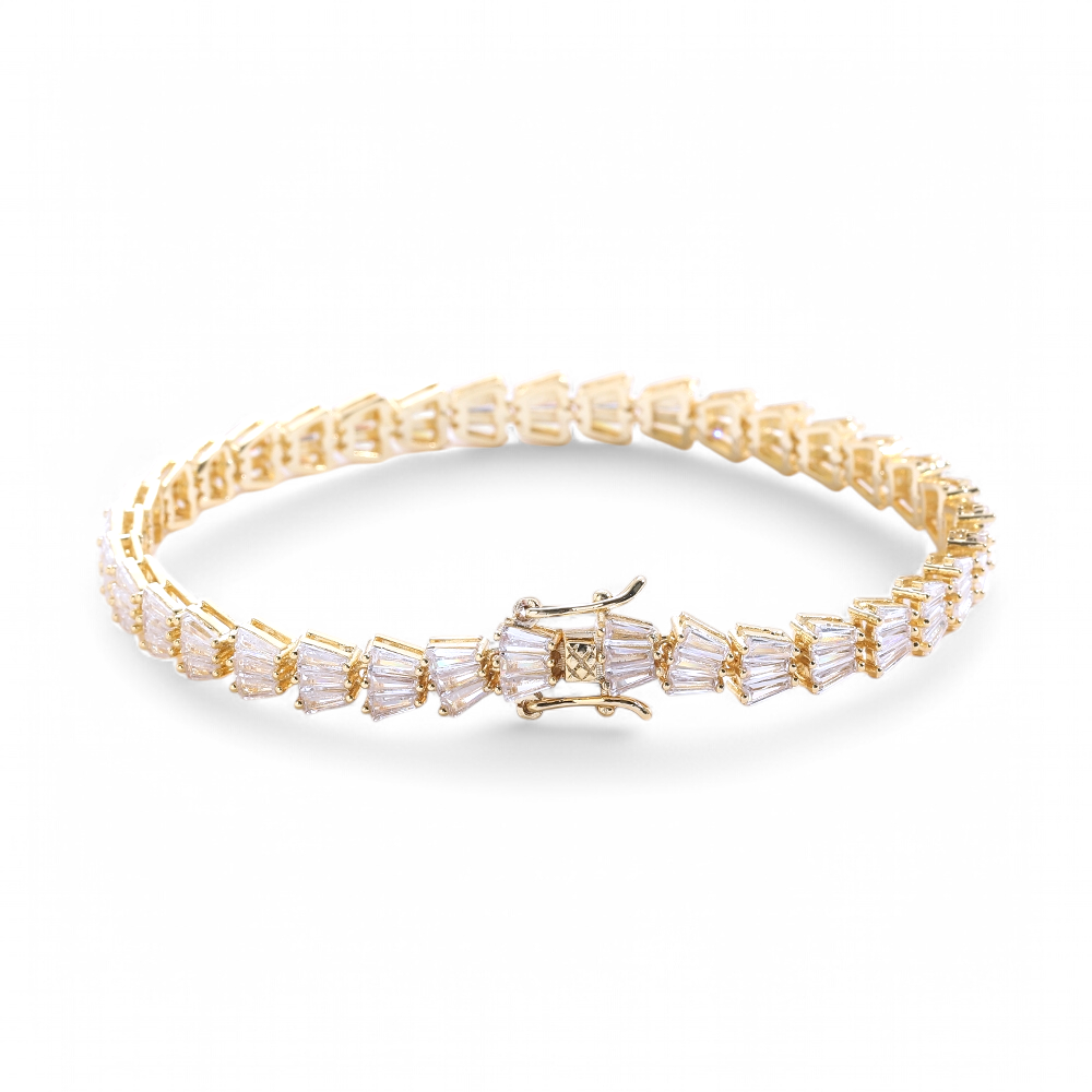 Pulsera Tennis Baguettes