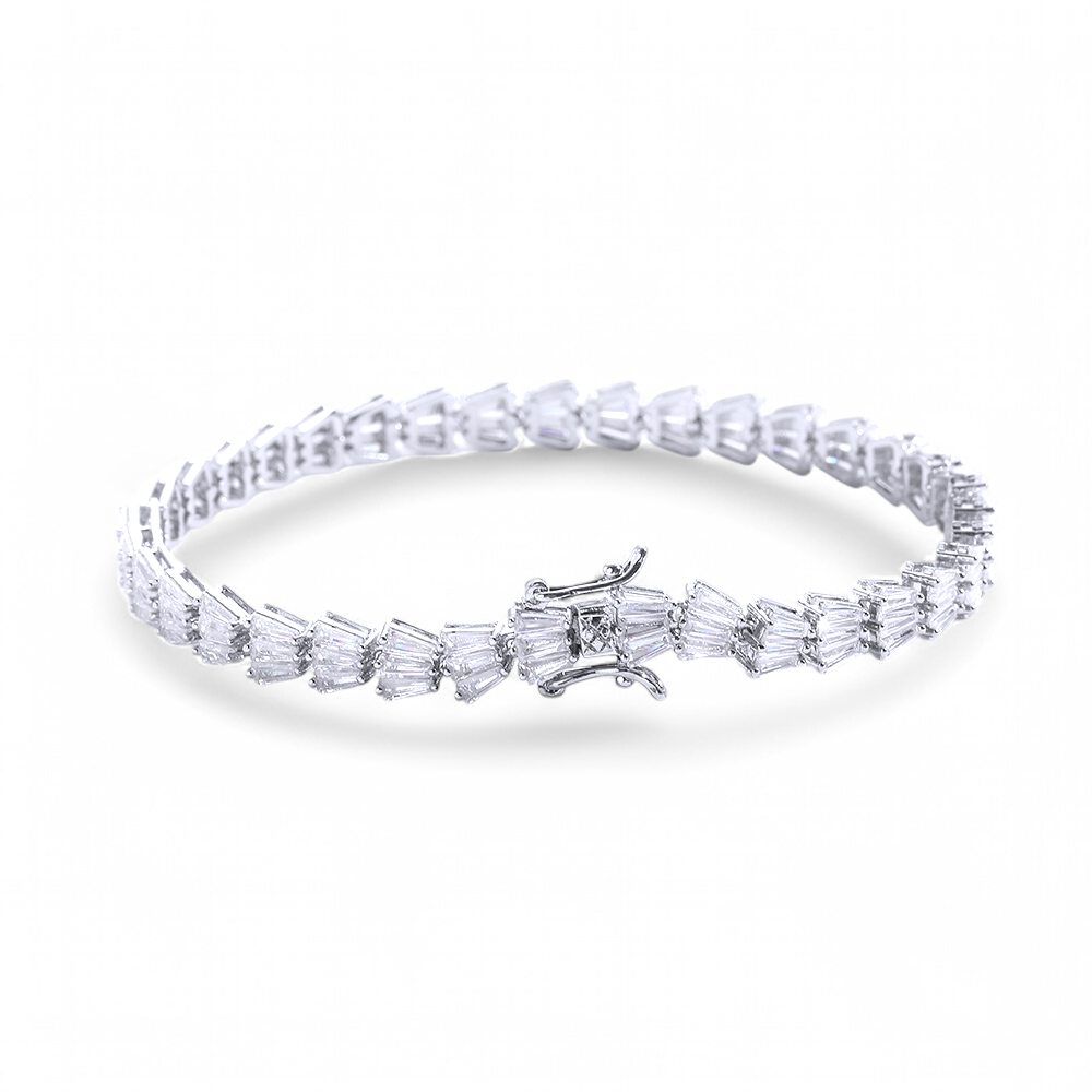 Pulsera Tennis Baguettes