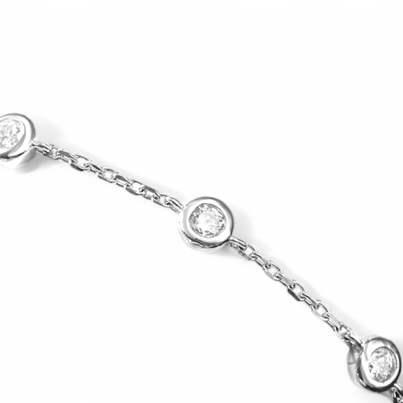 Cadena "Y" Moisanitas Plata 925