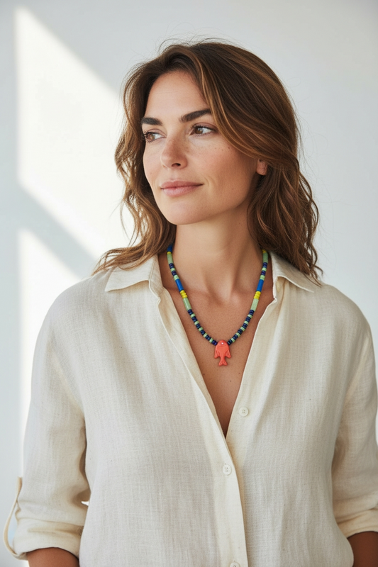 Collar Multicolor Pez Naranjo