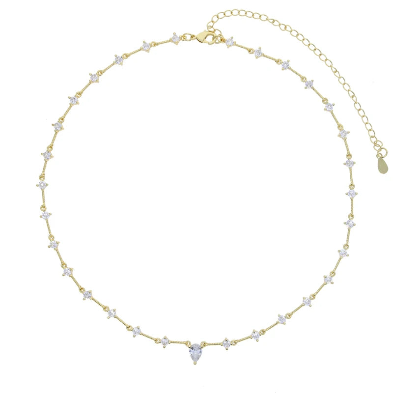 Collar Ajustable Brillante con Circonitas *