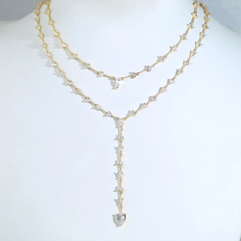Collar Gota Y Circonitas *