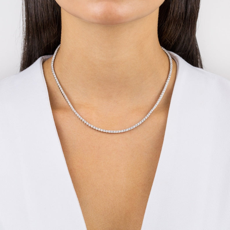 Collar Tennis Circones 3mm - Ámbar Joyas