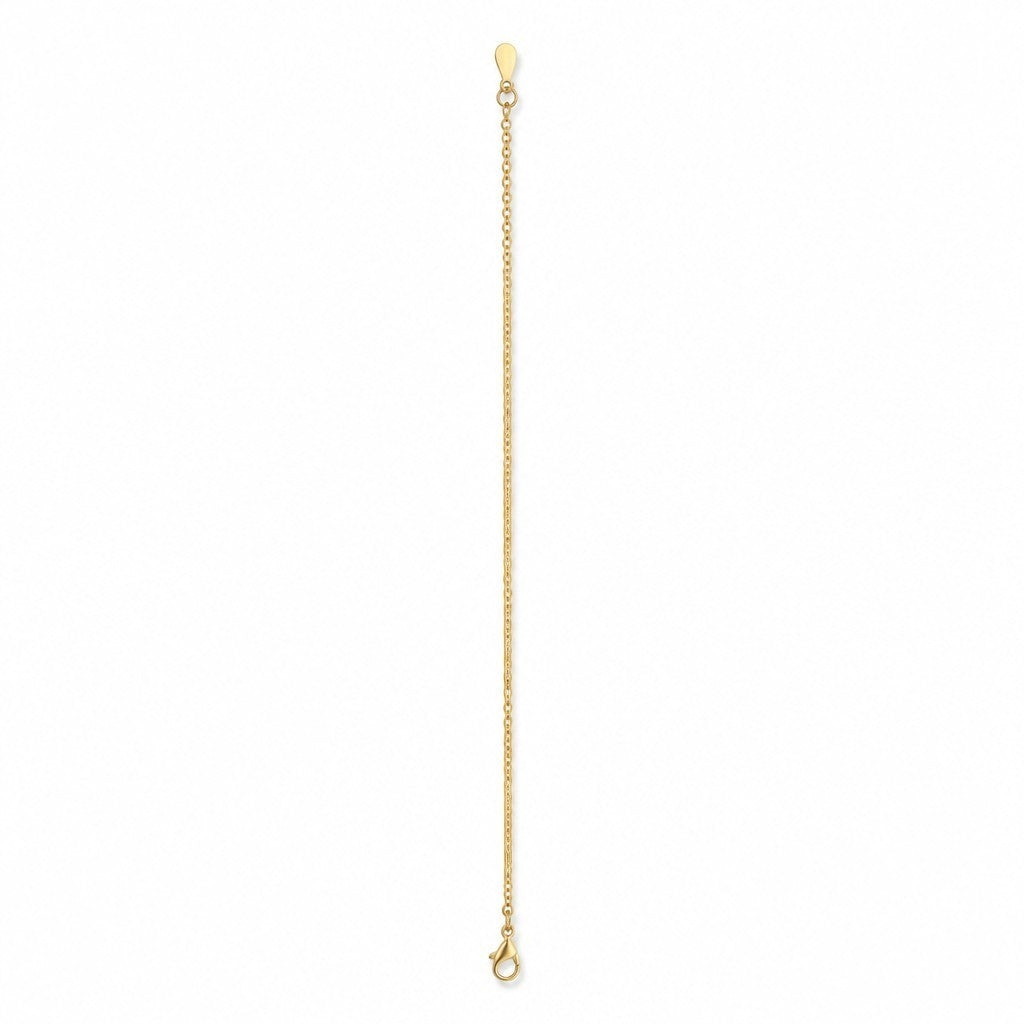 Pulsera Cadena Rolo Dorada extendida