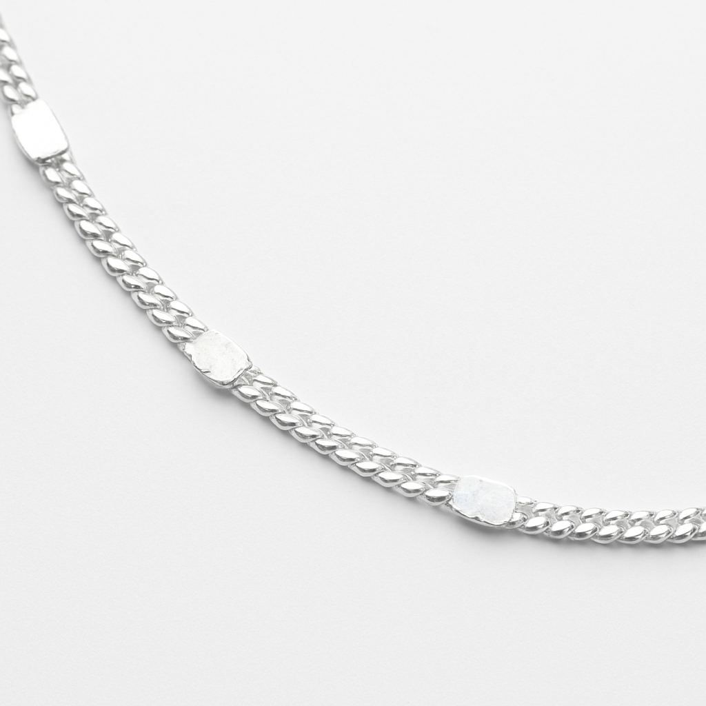 Pulsera Detalles Satinados Plata 925