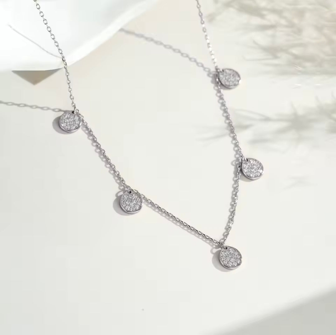Cadena de Circones Plata 925 - Rodio
