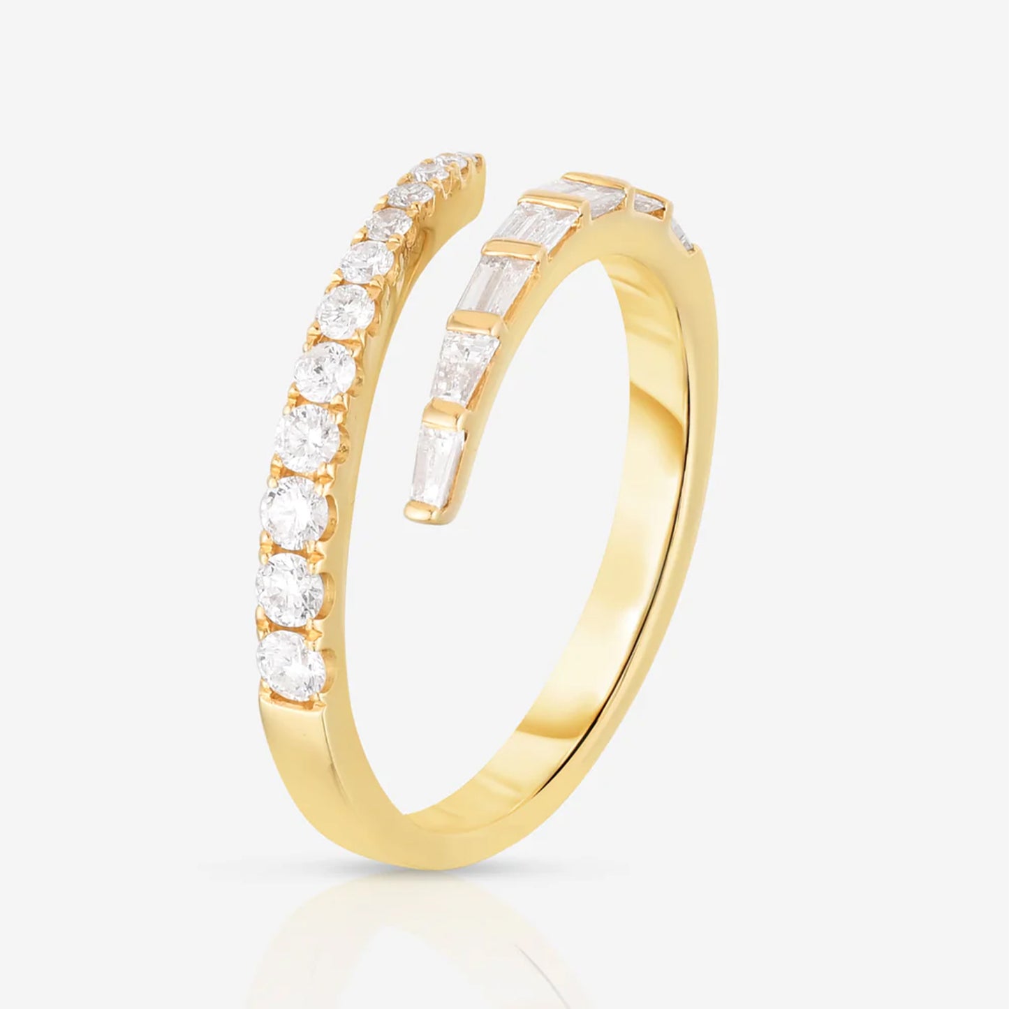 Anillo Ajustable Mix Circones Plata 925 - Oro 18k