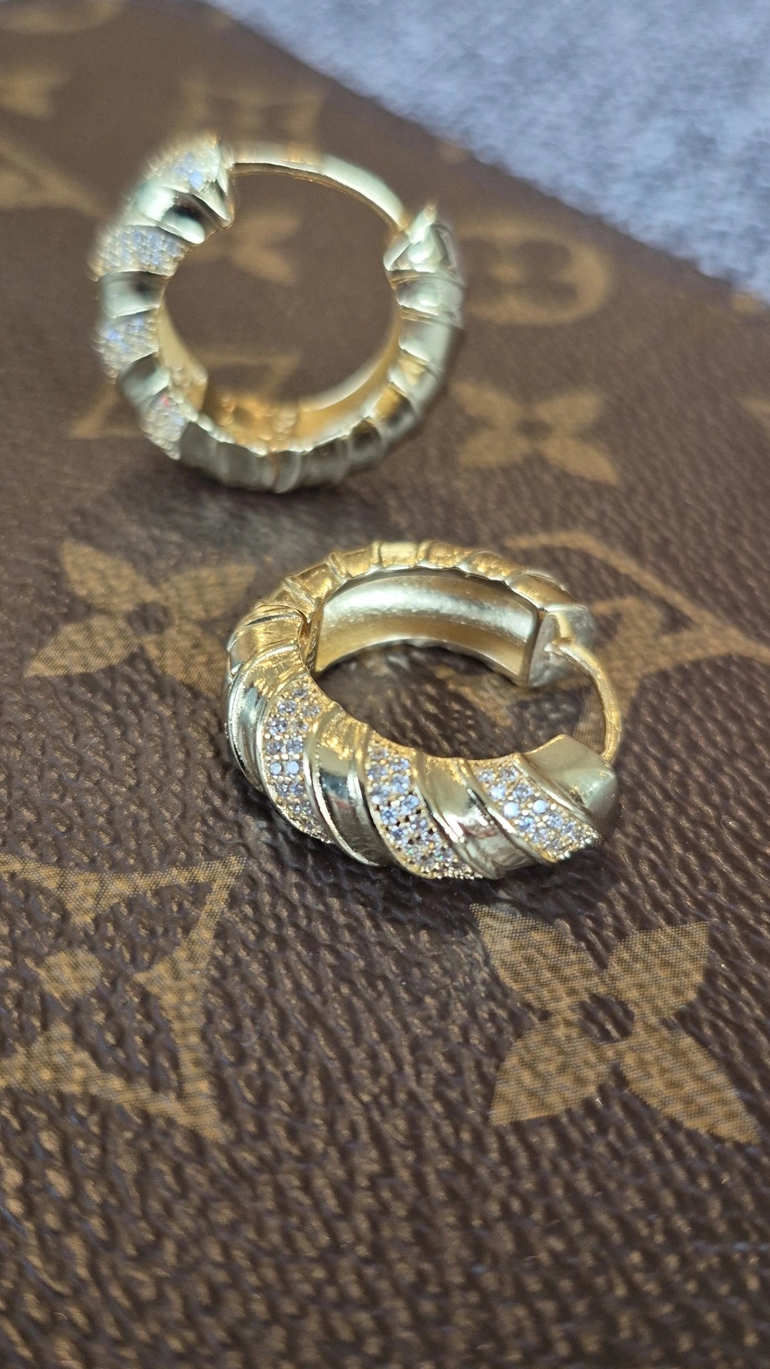 Argollas Chunky Circones Plata 925 - Rodio