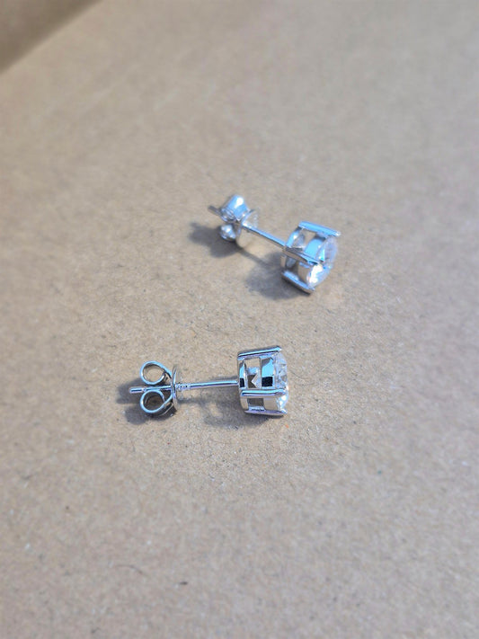 Aros Moissanita 1.0ct – Plata 925 - Ámbar Joyas (foto 2)