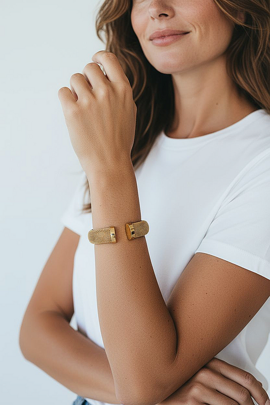 Pulsera Malla Acero Inoxidable - Oro