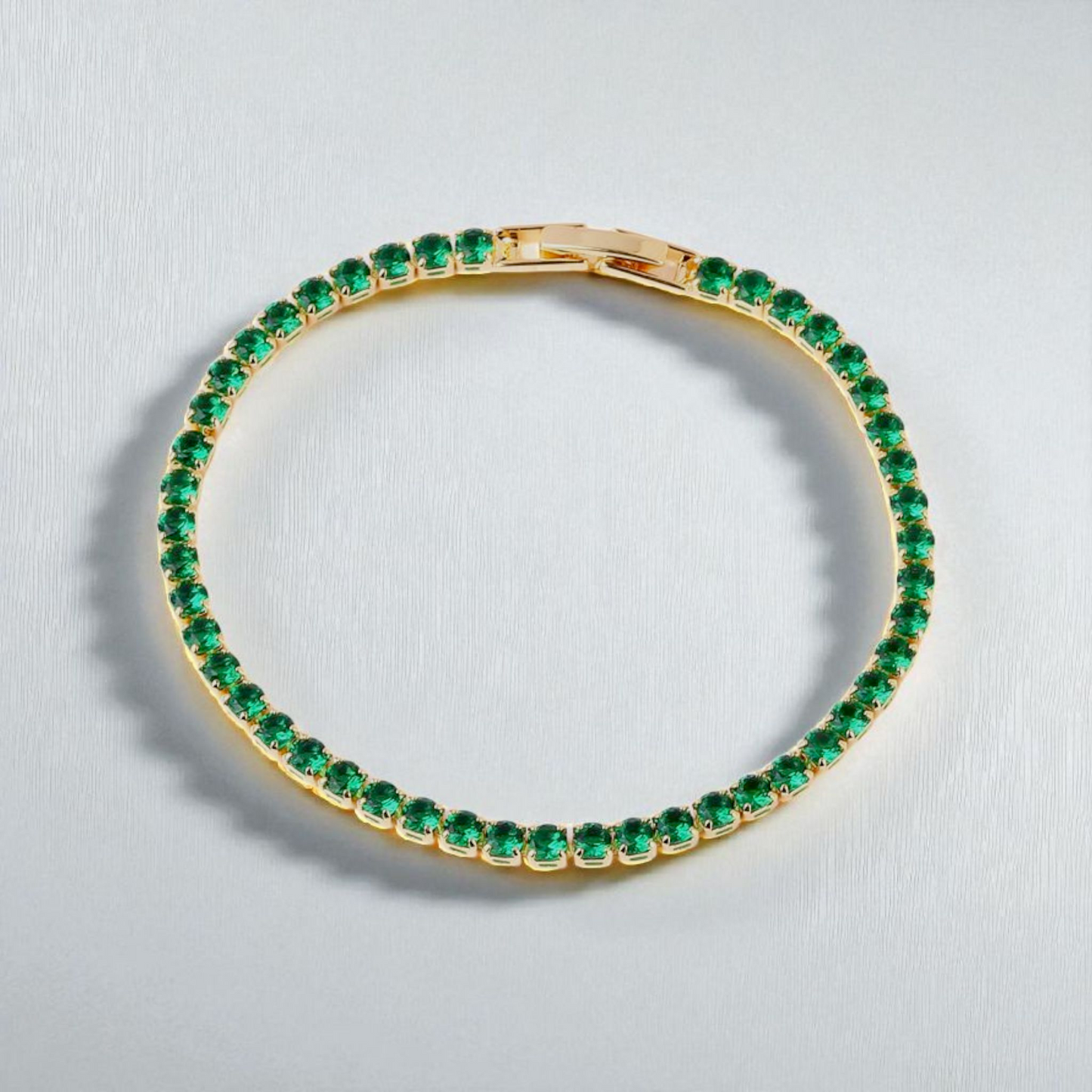 Pulsera Tennis 3mm Verde