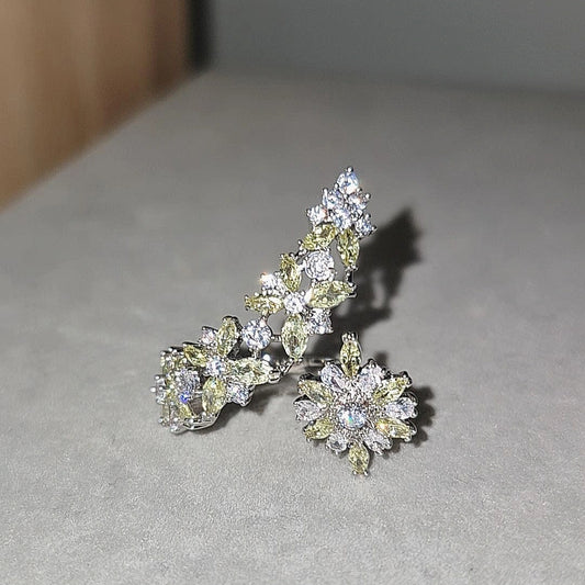 Anillo Flores Gala – Baño de Rodio