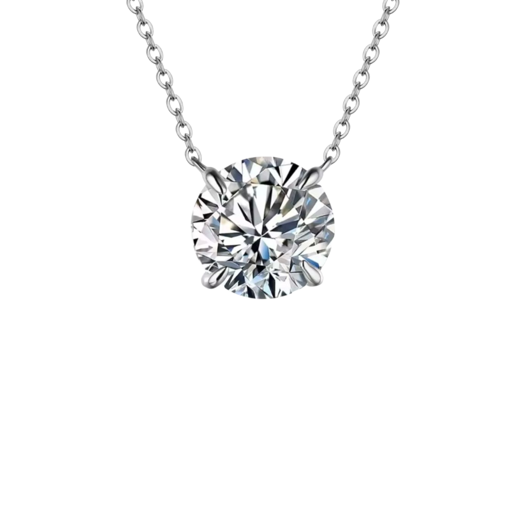 Cadena Punto de Luz Moissanita 1ct. - Plata 925