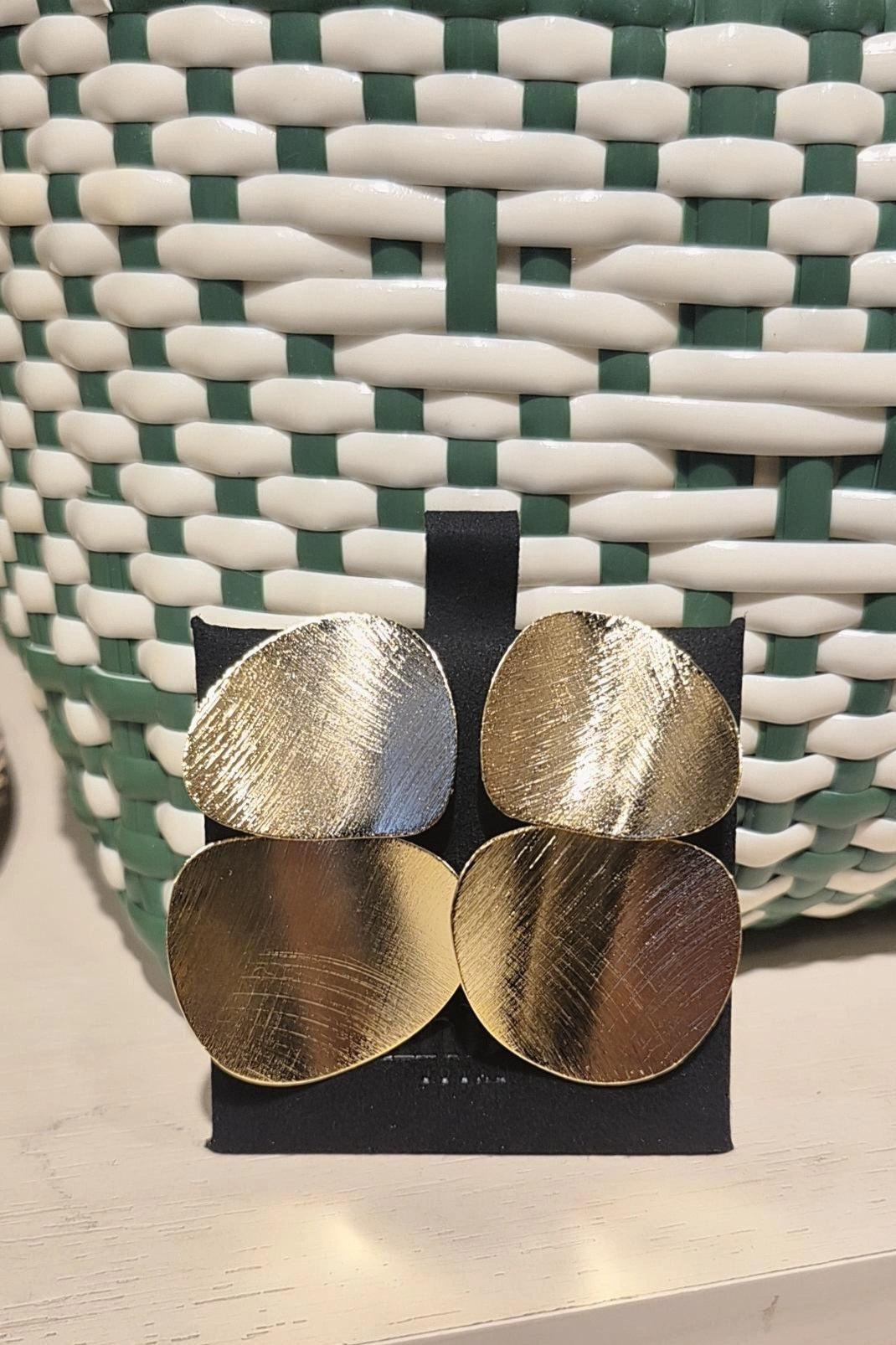 Aros Satinado XL Dorado