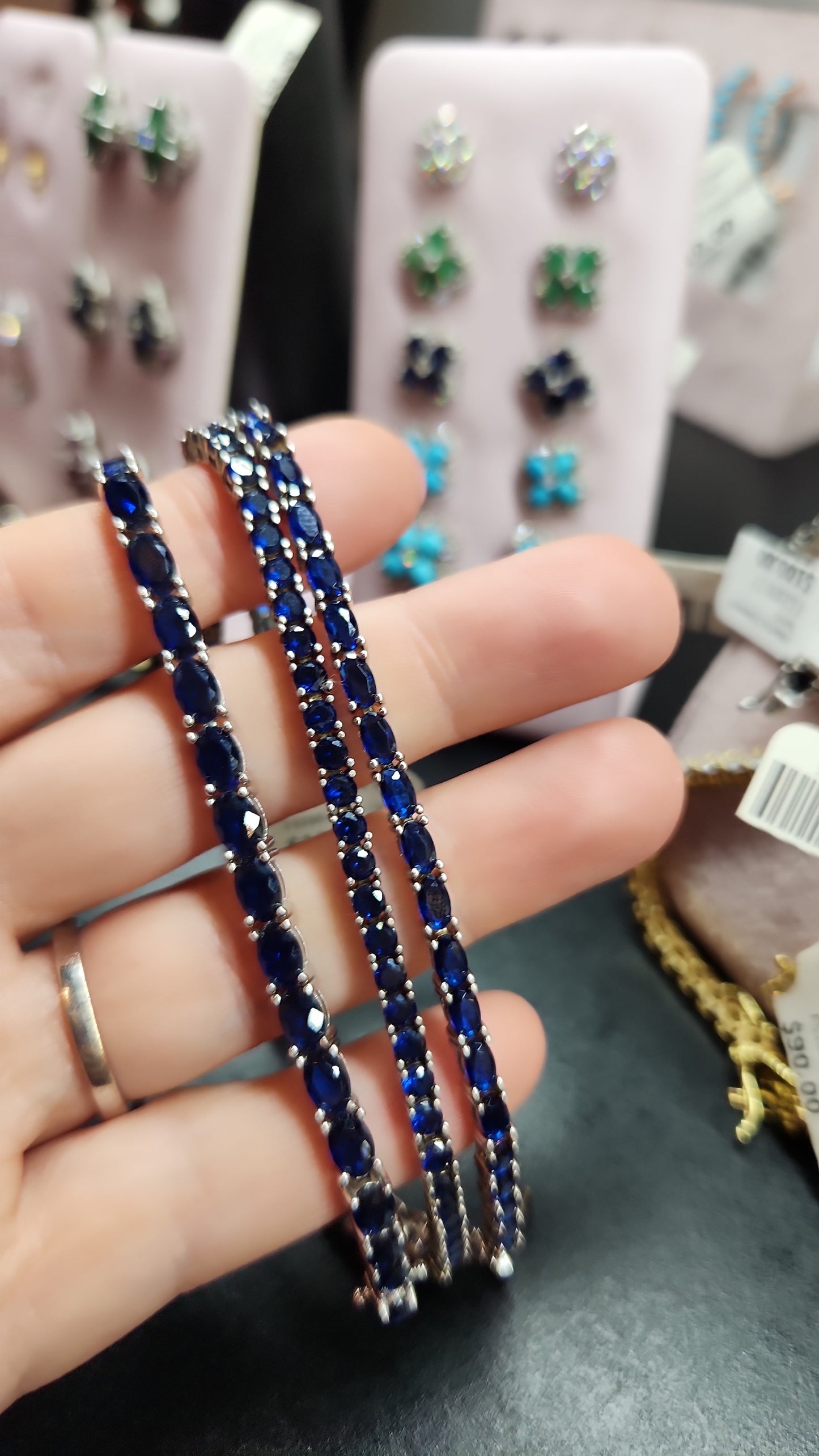 Tennis Azul Plata 925 - Ámbar Joyas