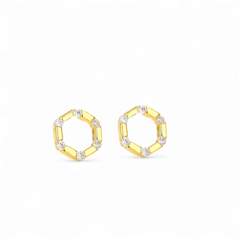 Aros Hexagonales Circones Blanco