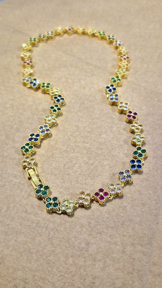 Collar Clover Mini Rainbow