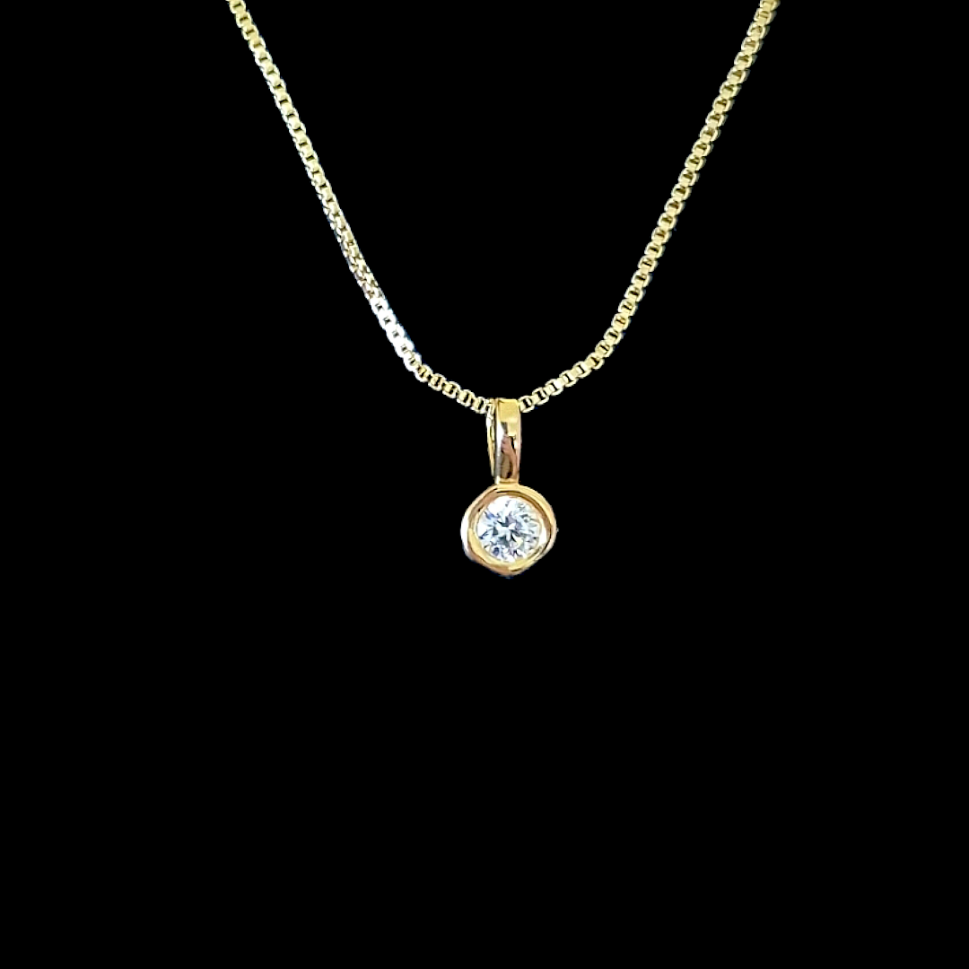 Cadena Punto de Luz Irregular - Baño 18k