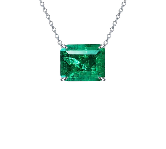 Cadena Circonita Esmelarda 3ct - Plata 925